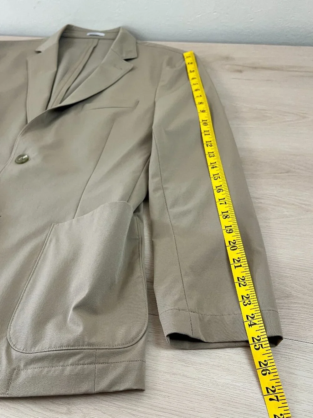 Nordstrom Rack Men's Tan Cotton/Spandex Lightweight Stretchy Sport Coat Size 42R - Picture 8 of 12